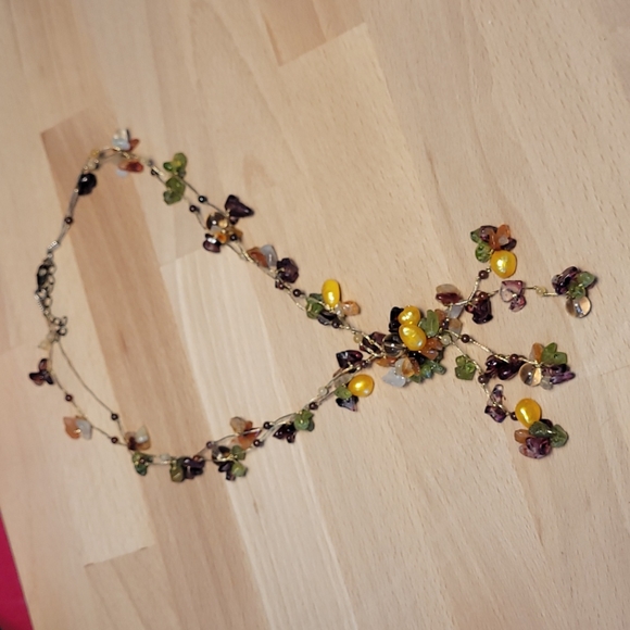 Pia Beaded two strand necklace with knot (with box) - Picture 3 of 6